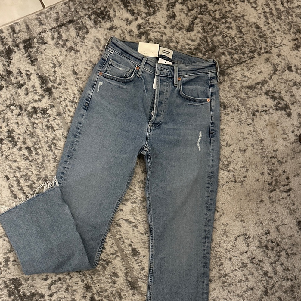 Citizens of Humanity Light Blue Ankle Jeans